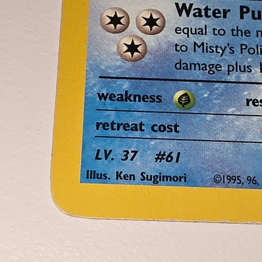 Pokemon Misty's Poliwhirl 1st Edition Gym Heroes 53/132 Vintage WOTC Card